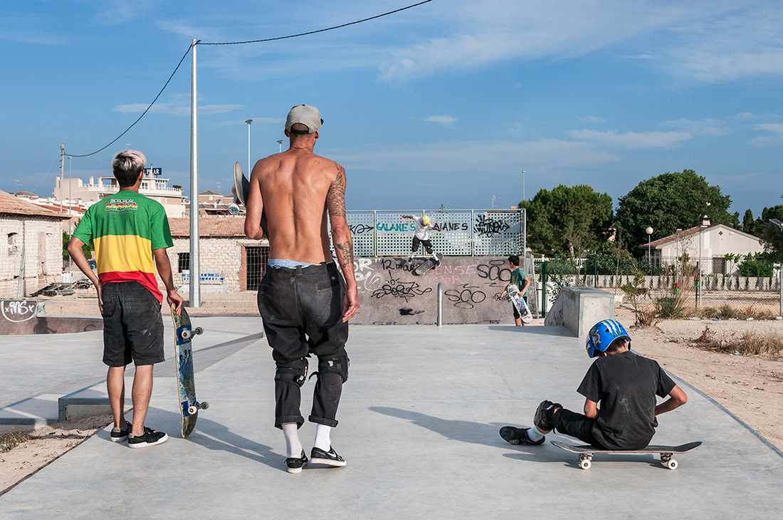 Skate in the skatepark, Spain